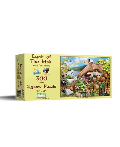 SunsOut Luck of the Irish 300 piece Jigsaw Puzzle for Adults St. Patricks Day