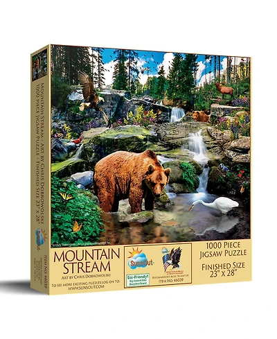 SunsOut Mountain Stream 1000 piece Jigsaw Puzzle for Adults
