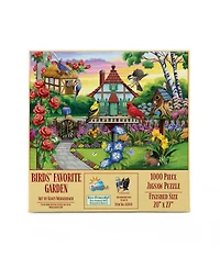 SunsOut Birds' Favorite Garden 1000 piece Jigsaw Puzzle for Adults