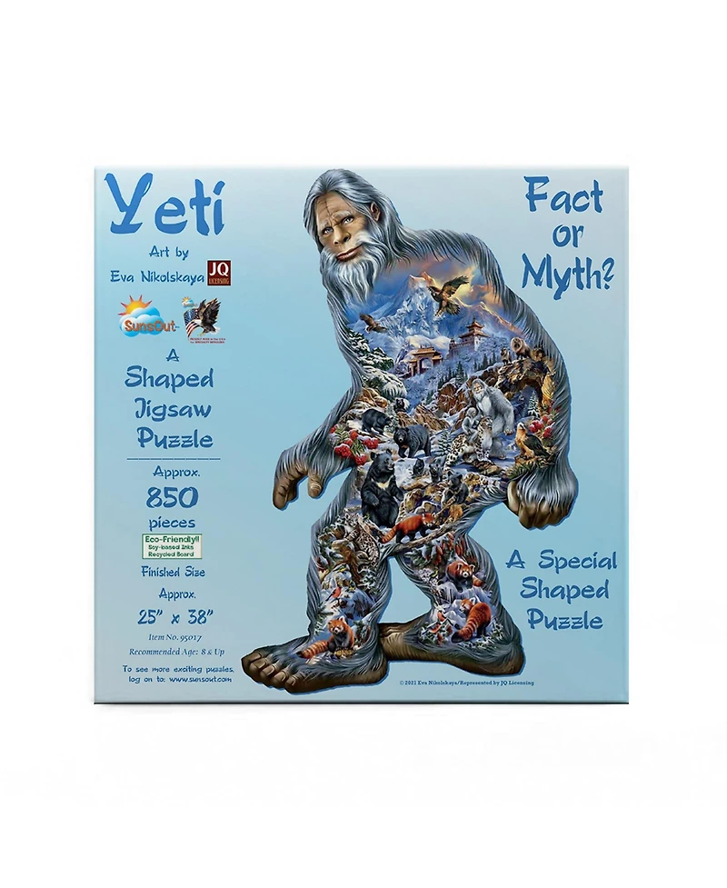 SunsOut Yeti 850 piece Jigsaw Puzzle for Adults Special Shape