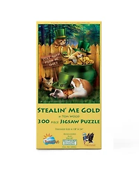 SunsOut Stealin Me Gold 300 piece Jigsaw Puzzle for Adults St. Patricks Day