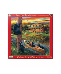 SunsOut 25 Bear Family Adventure 500 piece Jigsaw Puzzle for Adults