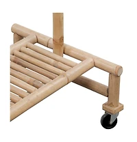vidaXL Bamboo Clothes Rack