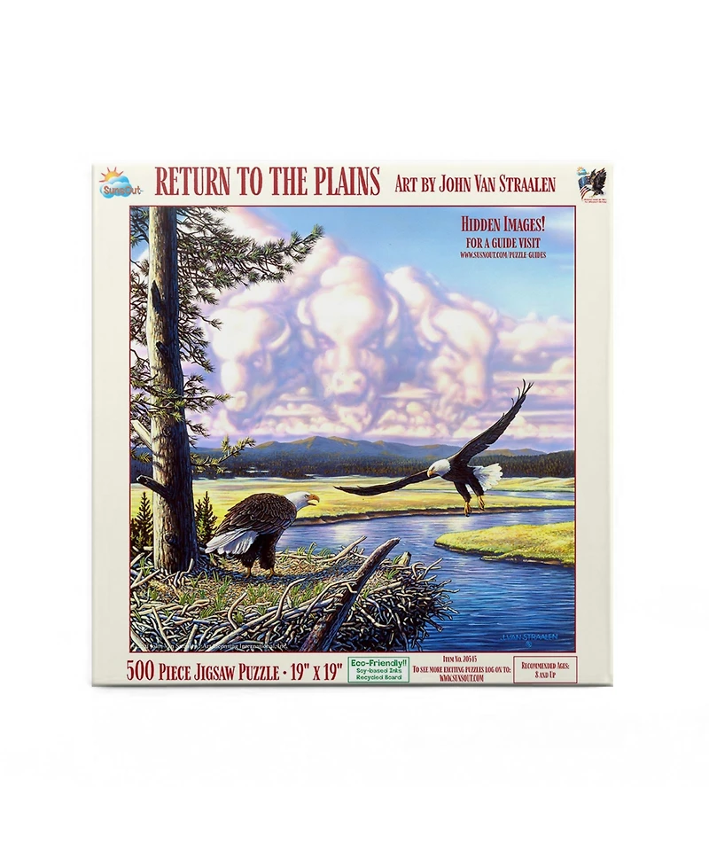 SunsOut Return to the Plains 500 piece Jigsaw Puzzle for Adults