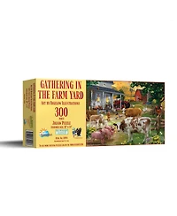 SunsOut Gathering in the Farm Yard 300 piece Jigsaw Puzzle for Adults