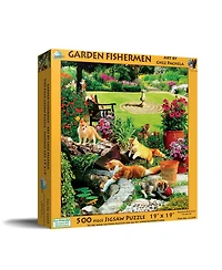 SunsOut Garden Fishermen 500 piece Jigsaw Puzzle for Adults