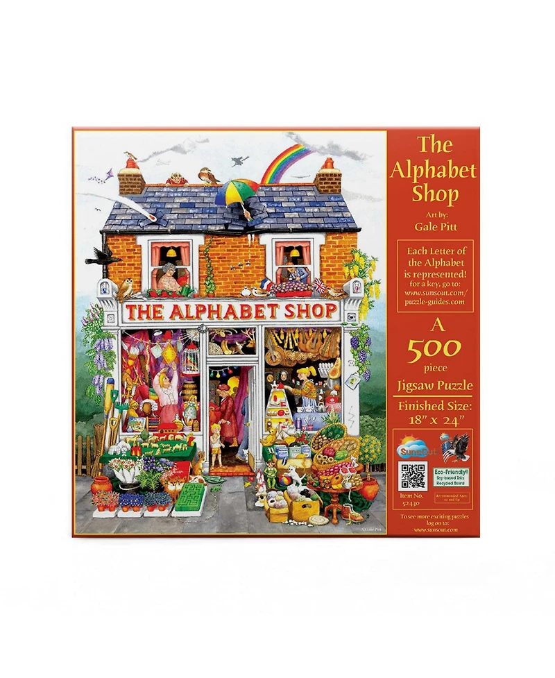 SunsOut The Alphabet Shop 500 piece Jigsaw Puzzle for Adults