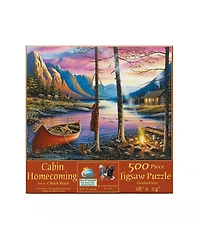 SunsOut Cabin Homecoming 500 piece Jigsaw Puzzle for Adults