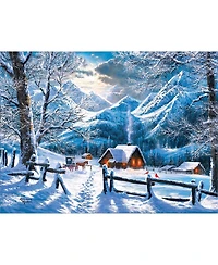 SunsOut On a Snowy Morning 500 piece Jigsaw Puzzle for Adults