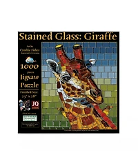 SunsOut Stained Glass Giraffe 1000 piece Jigsaw Puzzle for Adults