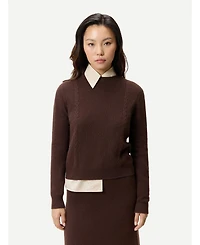 Gobi Cashmere Women's Cropped Crewneck Sweater