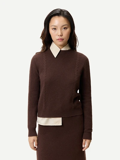 Gobi Cashmere Women's Cropped Crewneck Sweater
