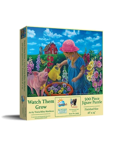 SunsOut Watch Them Grow 500 piece Jigsaw Puzzle for Adults