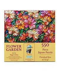 SunsOut Flower Garden 550 piece Jigsaw Puzzle for Adults