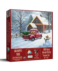 SunsOut Grandpas Tree 500 piece Jigsaw Puzzle for Adults Christmas