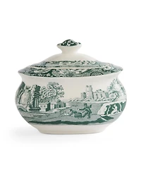 Spode Heritage Green Italian Covered Sugar Bowl