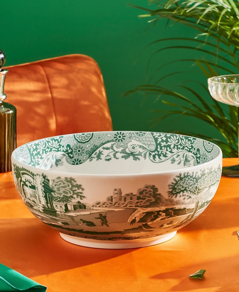 Spode Heritage Green Italian Round Serving Bowl