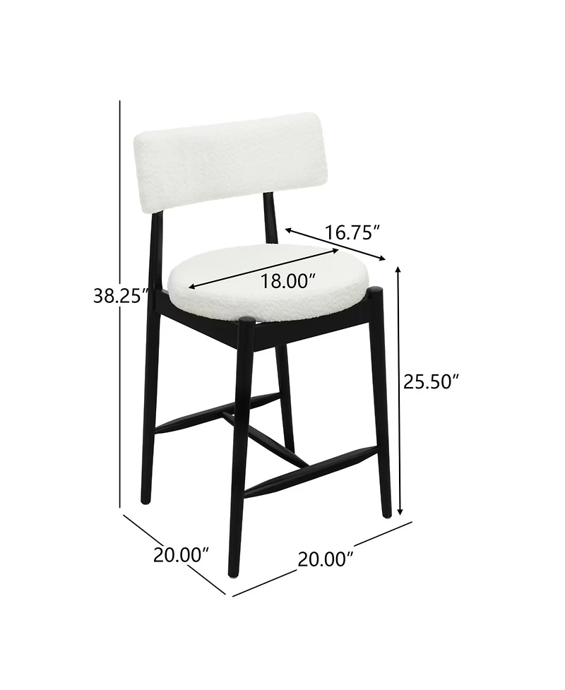 Streamdale Furniture Mid Century Modern Counter Stool (Sets of 2)