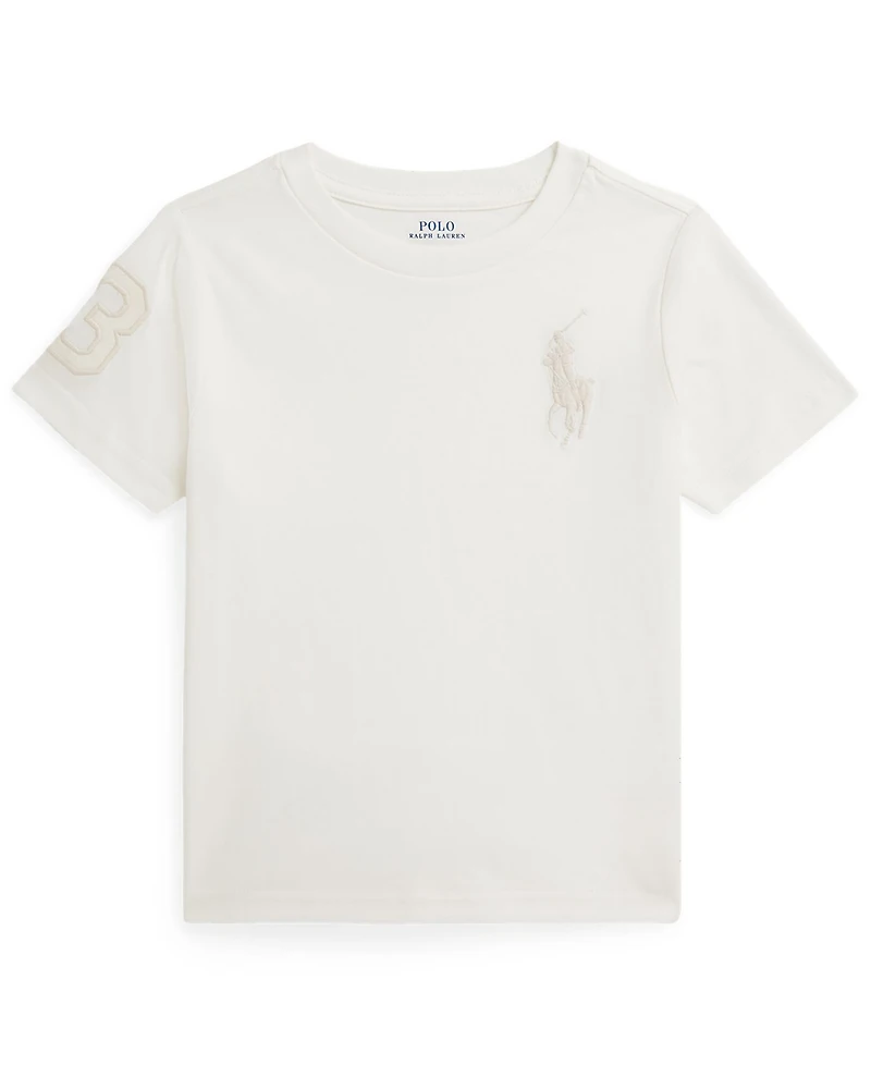 Polo Ralph Lauren Boys' 2-7 Embroidered Big Pony Crewneck T-Shirt