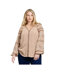 Avenue Women's Angelina Embroidered Blouse