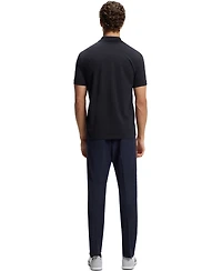 Boss by Hugo Boss Men's Cotton-Pique Printed Pattern Polo Shirt