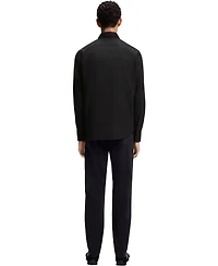 Boss by Hugo Men's Regular-Fit Stretch-Cotton Dobby Dress Shirt