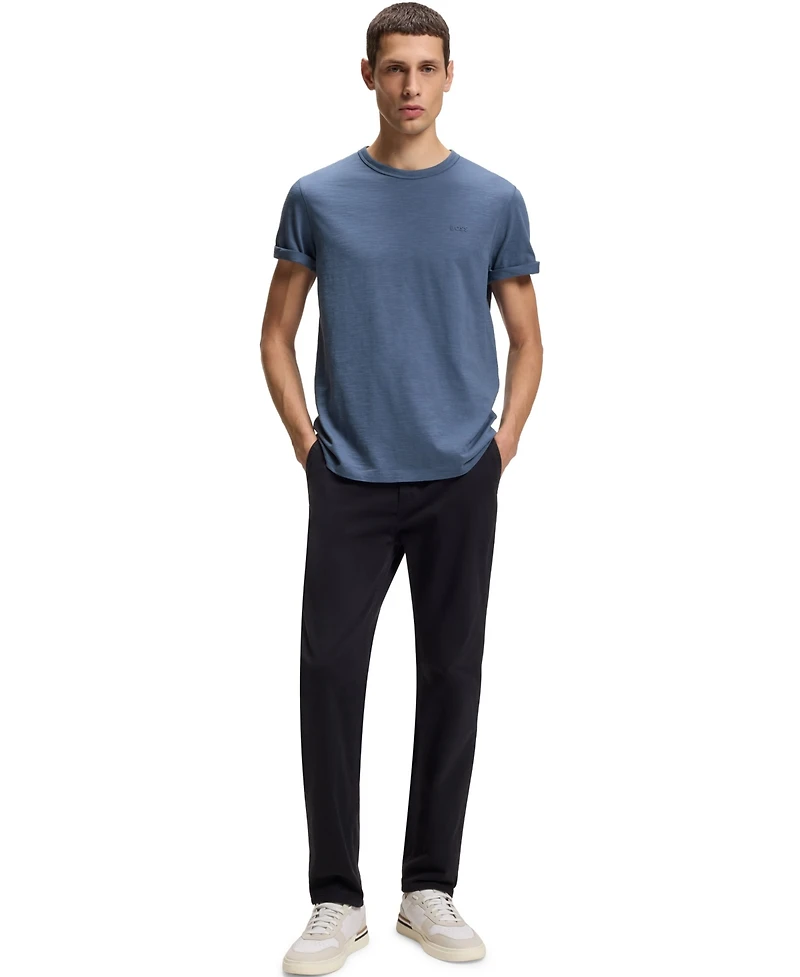 Boss by Hugo Men's Slub-Cotton Logo Detail T-Shirt