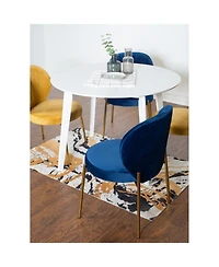 Streamdale Furniture 5-Pc Contemporary Dining Set, White Round