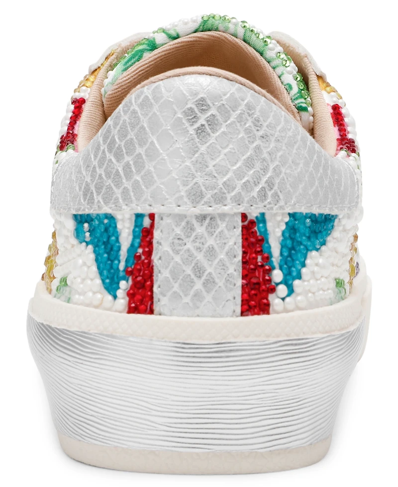 Betsey Johnson Women's Damon Floral Lace-Up Sneakers