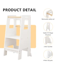 Streamdale Furniture Kids Standing Tower - Adjustable Kitchen Step Stool
