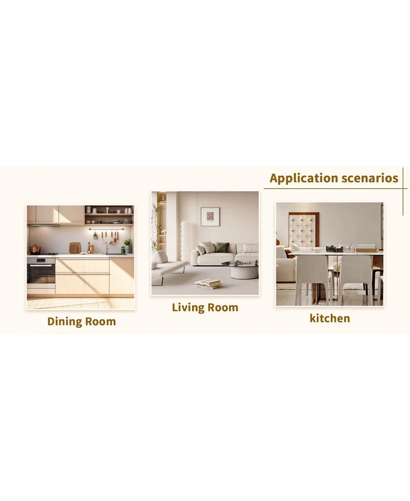 Streamdale Furniture 8 Gray Linen Chairs & Wood Grain Table Set