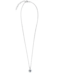 Macy's Cubic Zirconia Halo Pendant Necklace