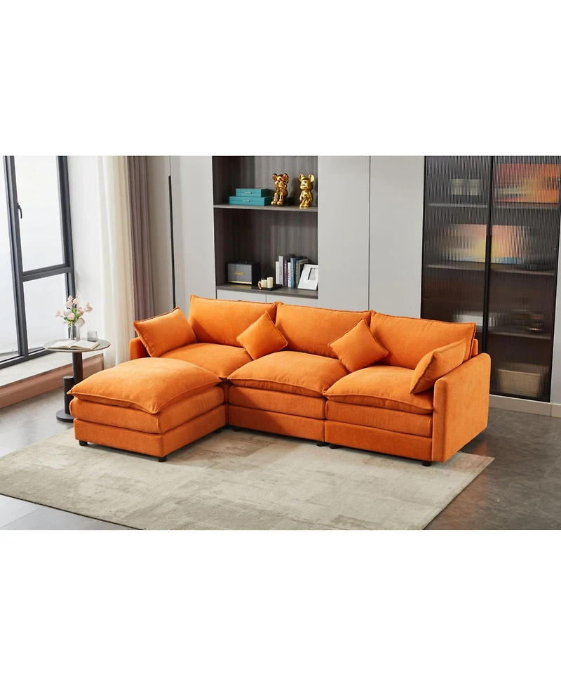 Streamdale Furniture Modular 3-Seater L-Shaped Sectional Sofa