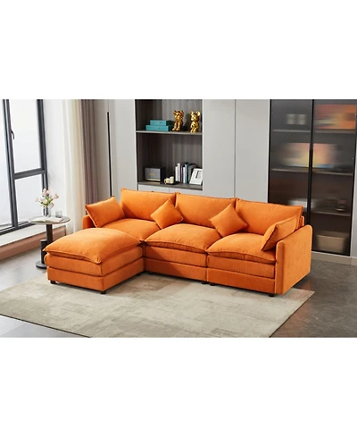 Streamdale Furniture Modular 3-Seater L-Shaped Sectional Sofa