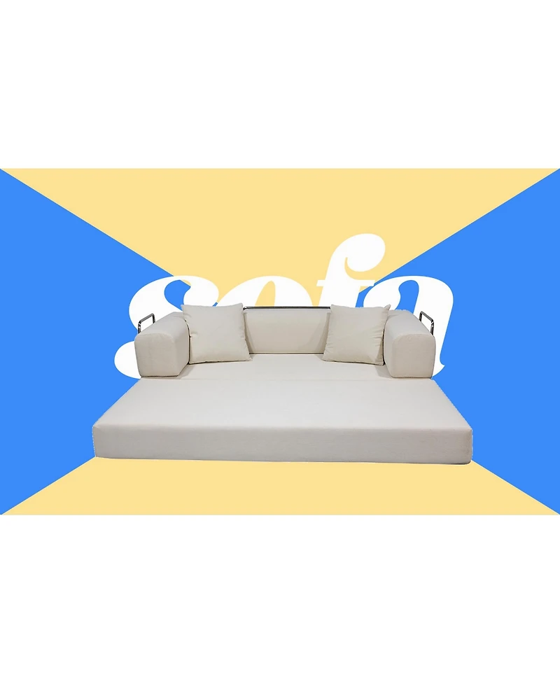 Streamdale Furniture Multifunctional Velvet Sofa Bed