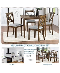 Streamdale Furniture Streamdale Modern 5-Piece Dining Set