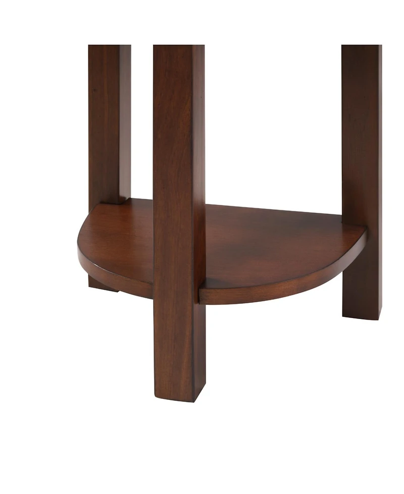 Streamdale Furniture 4-Piece Bar Table Set- Pu Stools, Solid Wood, Cherry