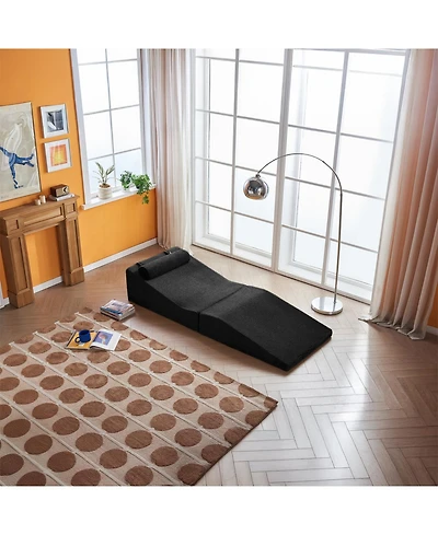 Streamdale Furniture Foldable Sponge Sofa Bed- Portable Lounger for Living Room and Bedroom