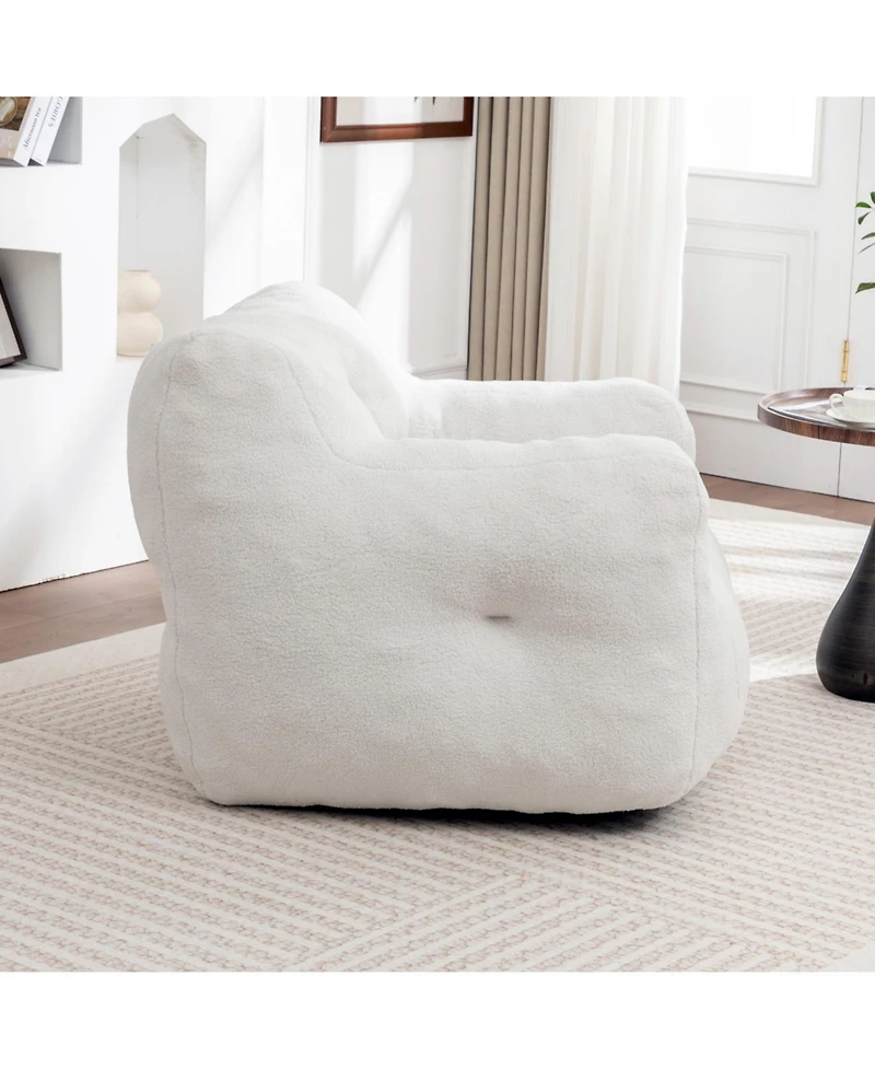 Streamdale Furniture Bean Bag Sofa Chair with Armrests, High-Density Foam, Comfy for Living Room/Bedroom