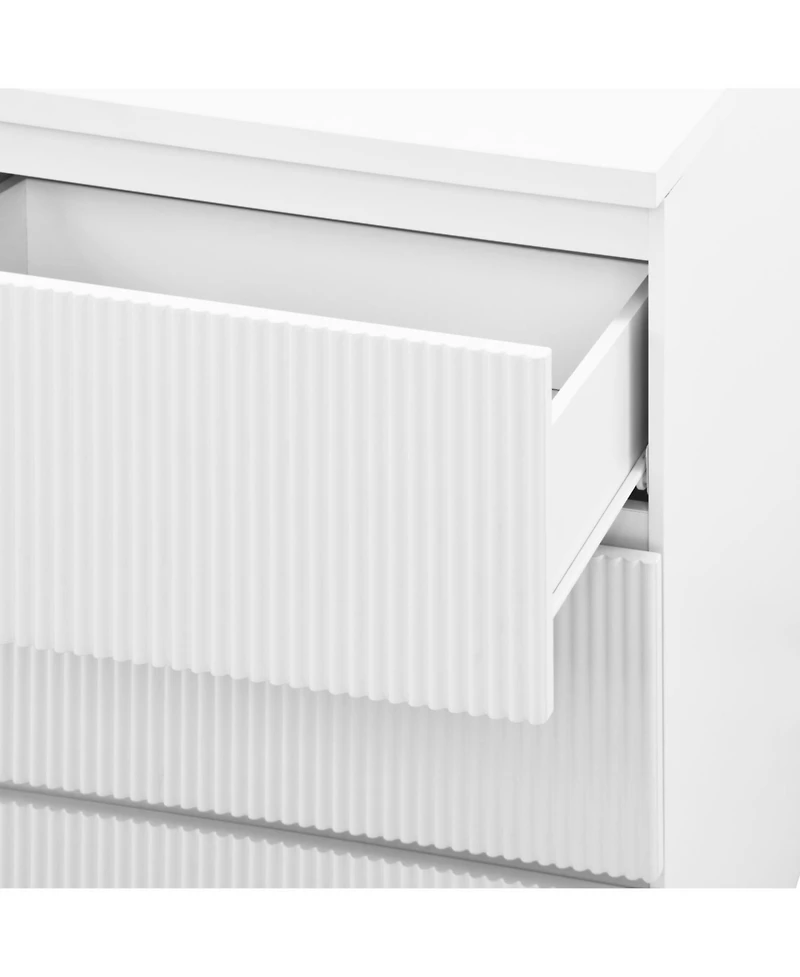 Streamdale Furniture 6 Drawer Wood Storage Cabinet Dresser Organizer