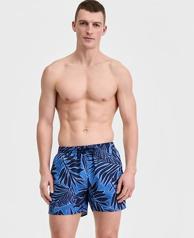 Boss by Hugo Men's 5" Tropical Print Swim Trunks