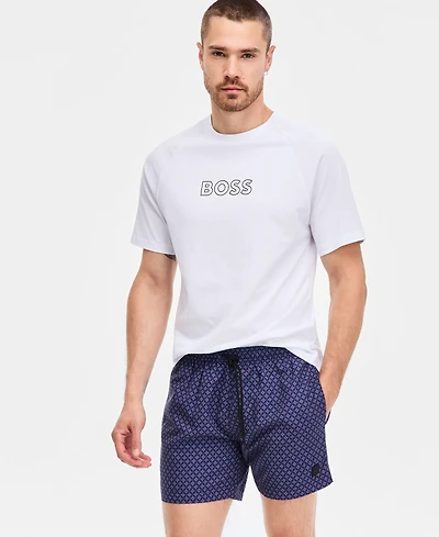 Boss Men's Printed Dots 5" Swim Trunks