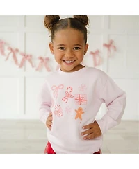 Sweet Wink Girls (2T–5T) Christmas Fun Sweatshirt