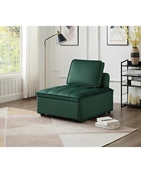 Streamdale Furniture Sleeper Sofa Bed with Adjustable Backrest (Green