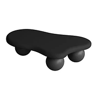 Streamdale Furniture 40 Inch Cloud Shaped Coffee Table with 3 Ball Legs for Living Room