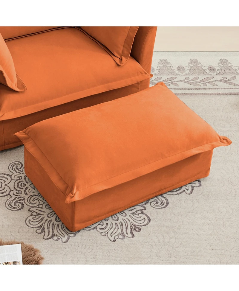 Streamdale Furniture Koala Ottoman - Orange