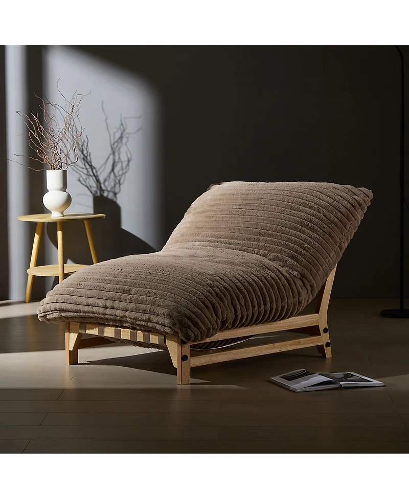 Streamdale Furniture Corduroy Accent Armless Sofa