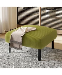Streamdale Furniture Streamdale Corduroy Ottoman Footstool with Legs