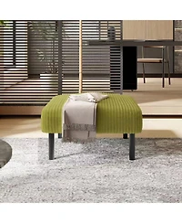 Streamdale Furniture Streamdale Corduroy Ottoman Footstool with Legs
