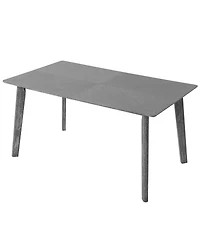 Streamdale Retro Dining Table, Seats 6, Rubberwood Legs